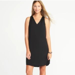 Black Old Navy Shift Dress, V Neck
